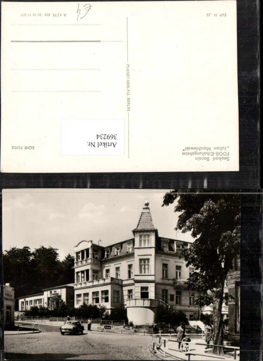 369234,Seebad Bansin Erholungsheim Julian Marchlewski