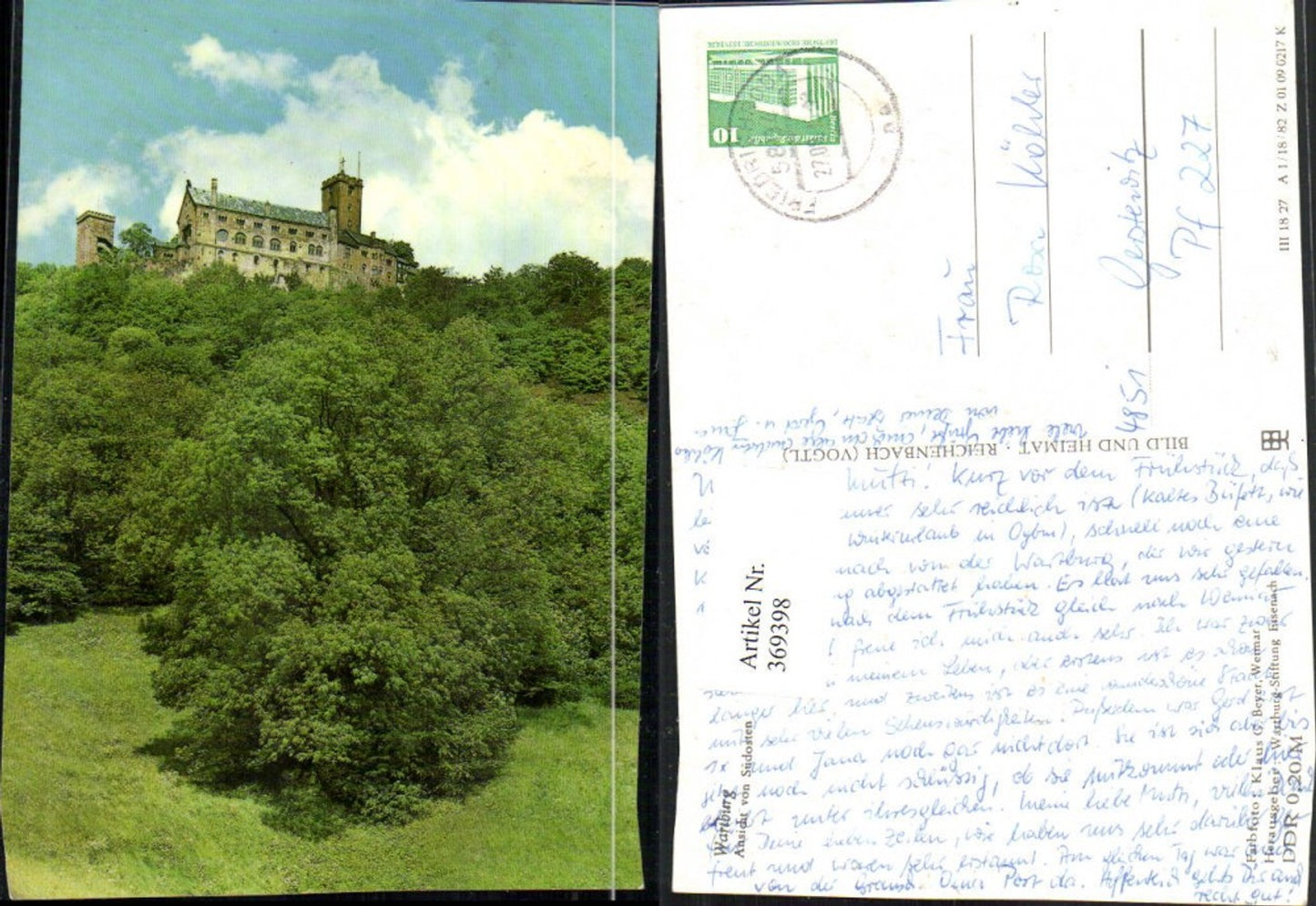 369398, Eisenach Wartburg Castle