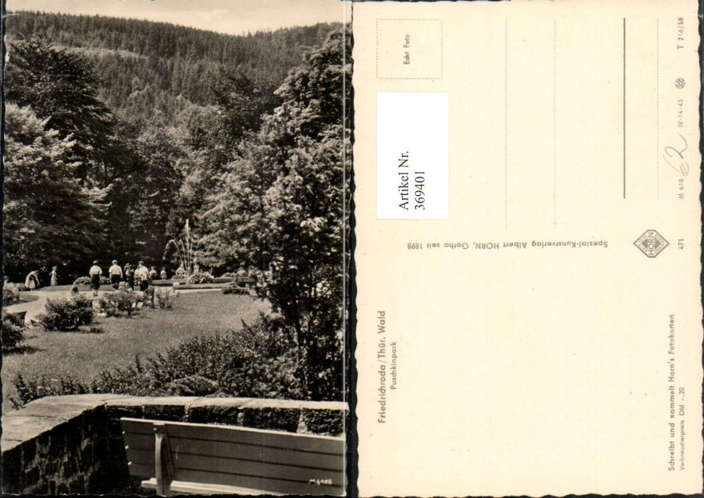 369401,Friedrichroda Puschkinpark Park