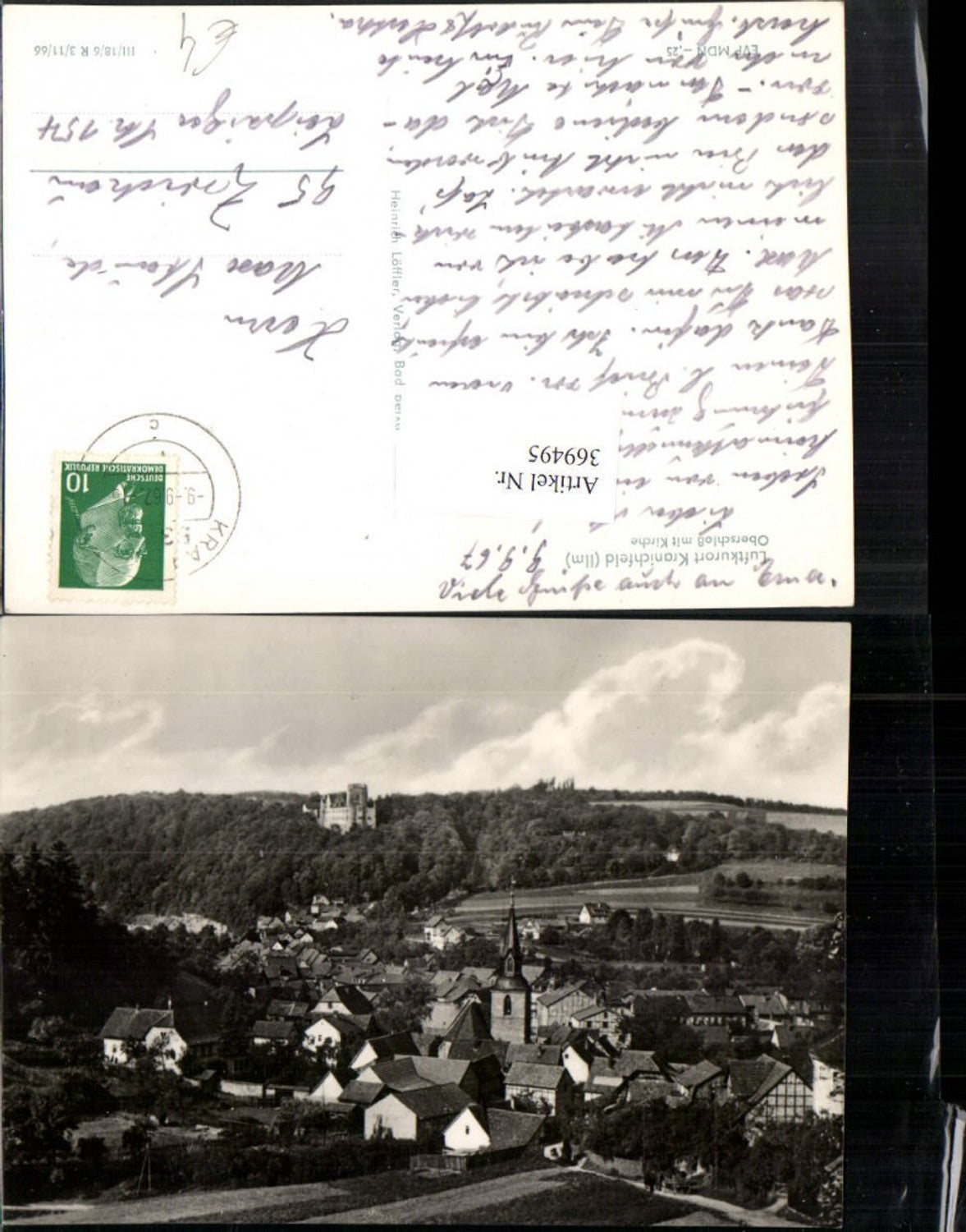 369495, Kranichfeld Total Upper Castle with Church