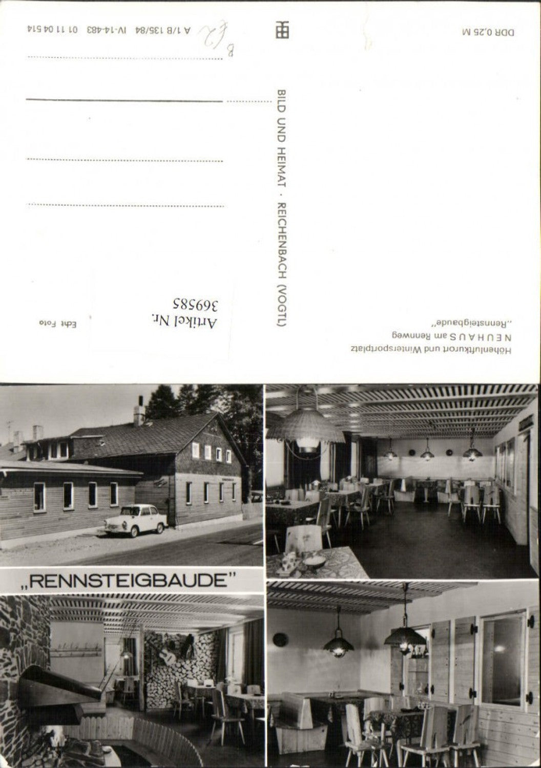 369585,Neuhaus am Rennweg Rennsteigbaude Mehrbildkarte