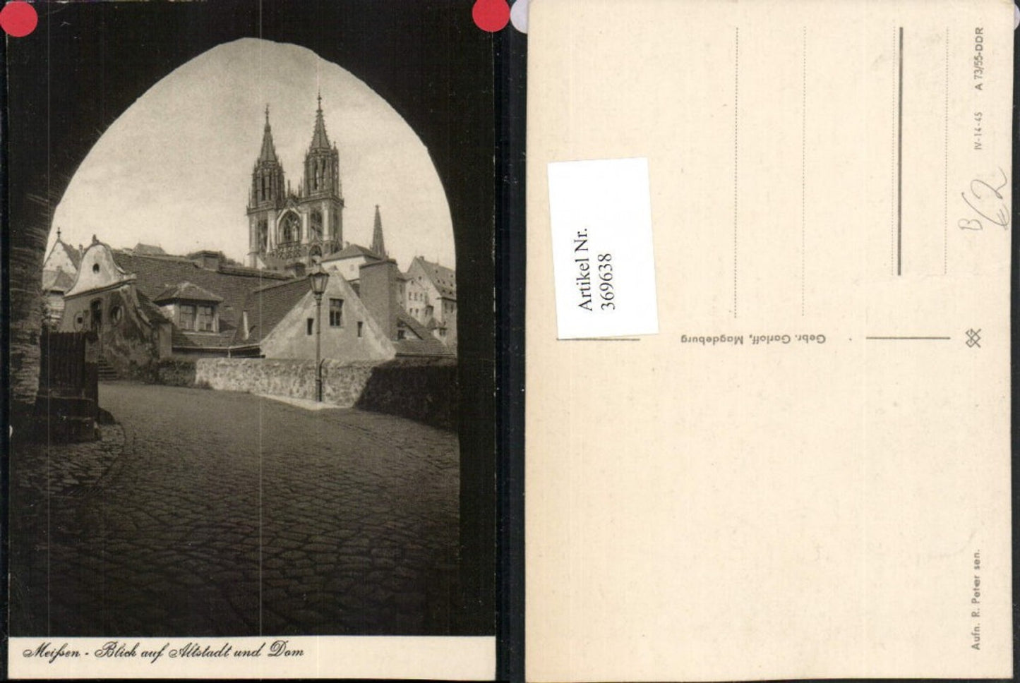369638,Meißen Blick auf Altstadt u. Dom Kirche