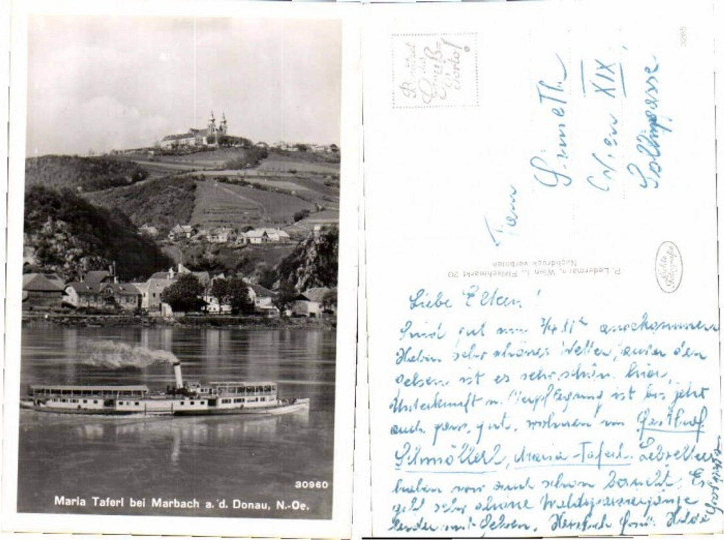 68346,Maria Taferl Marbach m. Donau Dampfer Johann Strauss