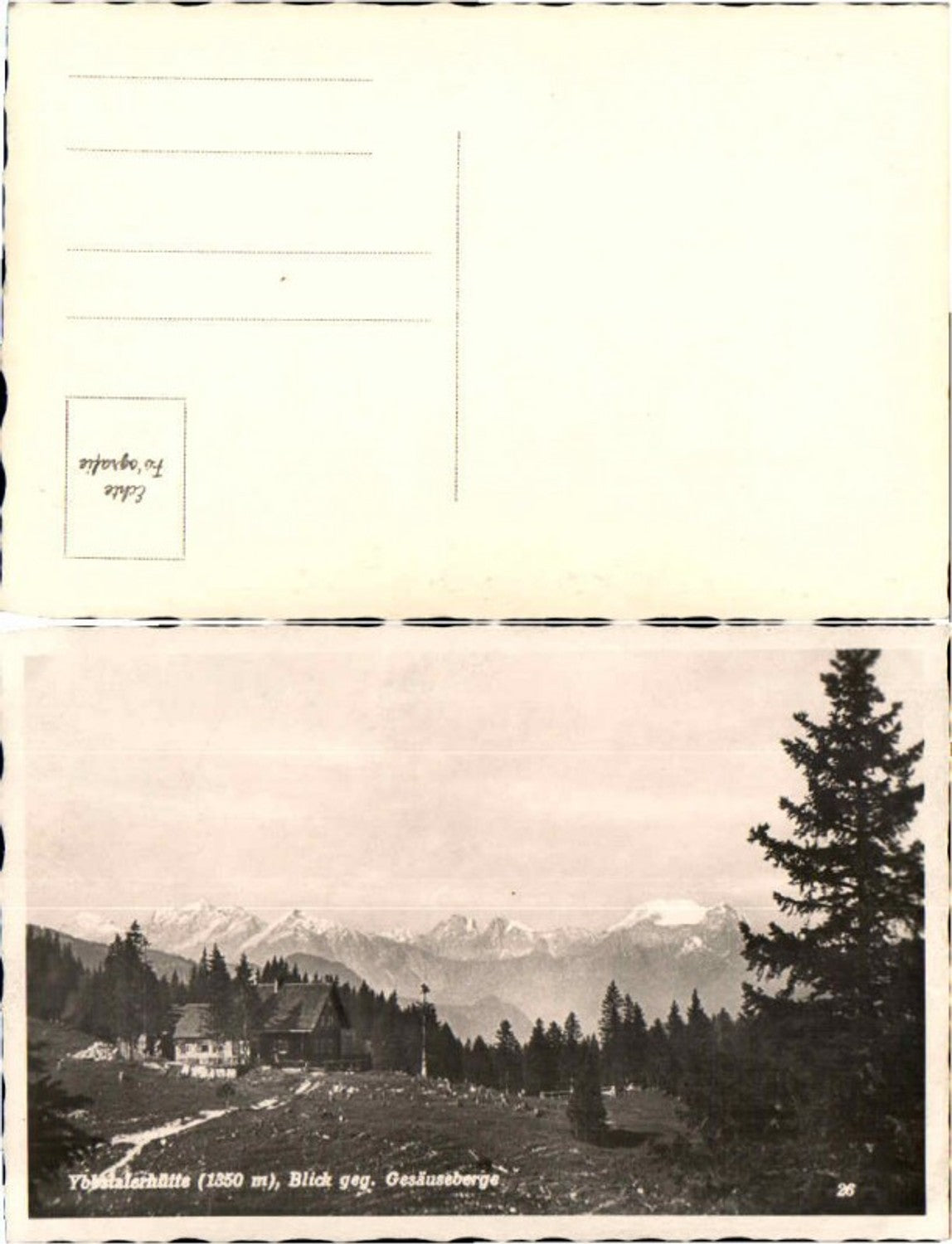 68359,Ybbstalerhütte bei Göstling a.d. Ybbs Fotokarte 1930
