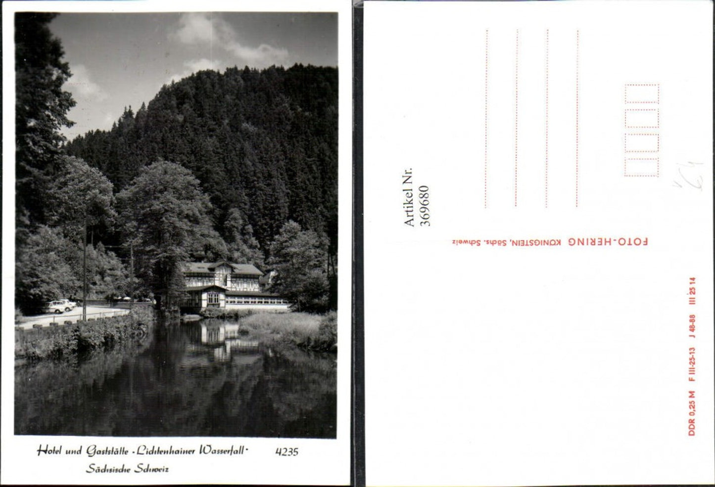 369680,Hotel u. Gaststätte Lichtenhainer Wasserfall b. Sebnitz pub Foto Hering 4235