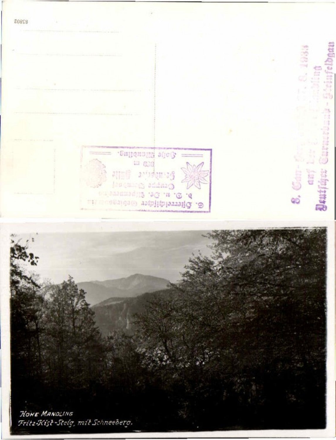 68369,Hohe Mandling Fritz Kist Steig b. Berndorf