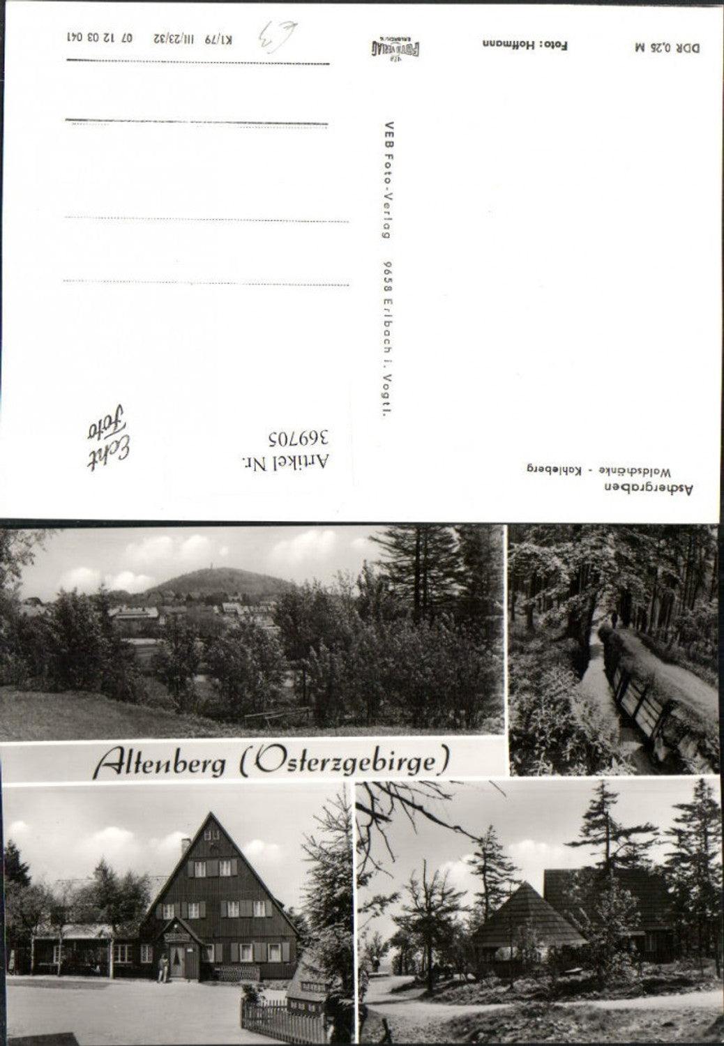 369705,Altenberg im Erzgebirge Aschergraben Waldschänke Kahleberg Mehrbildkarte