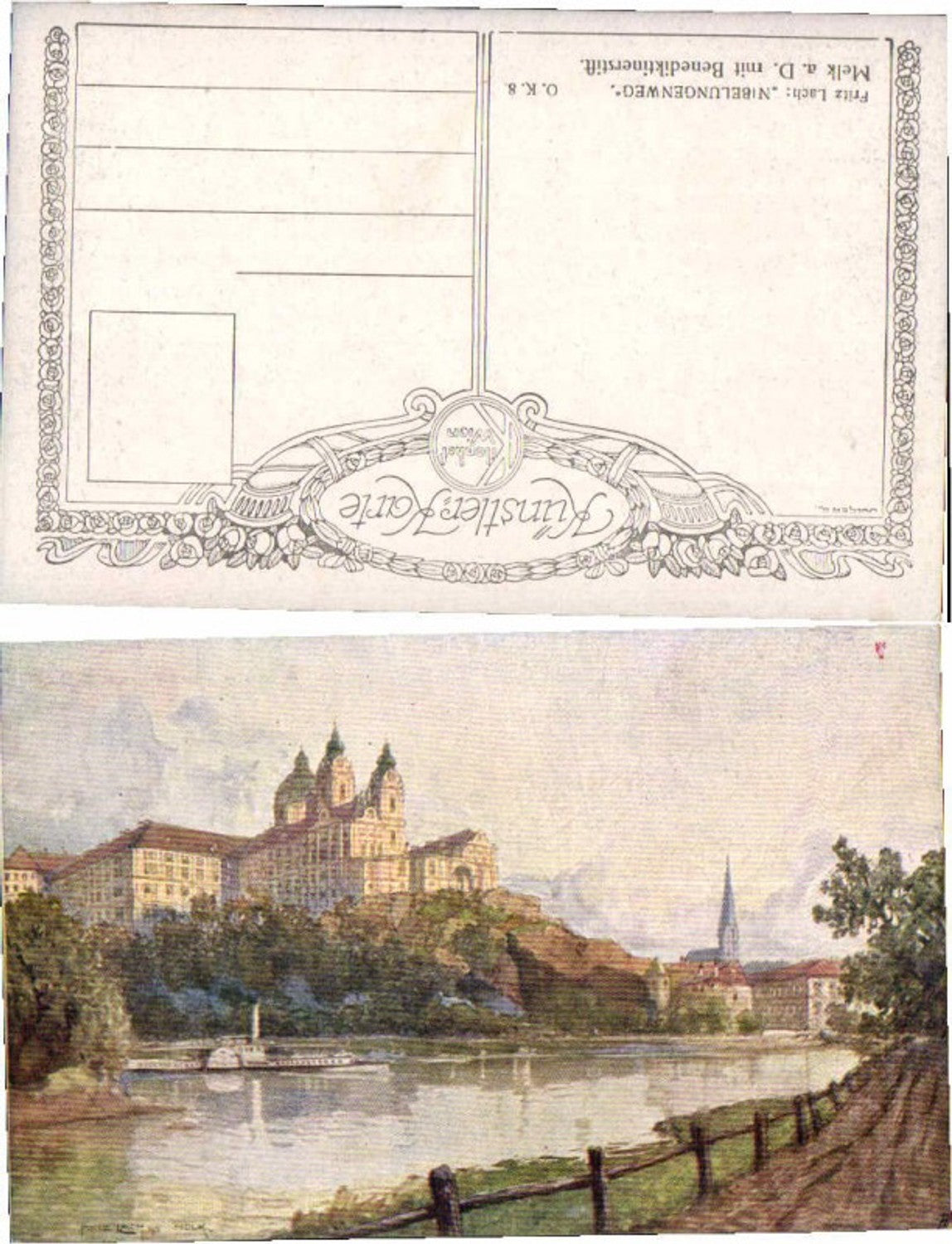 68403,Melk a.d. Donau Wegpartie Fritz Lach sign.