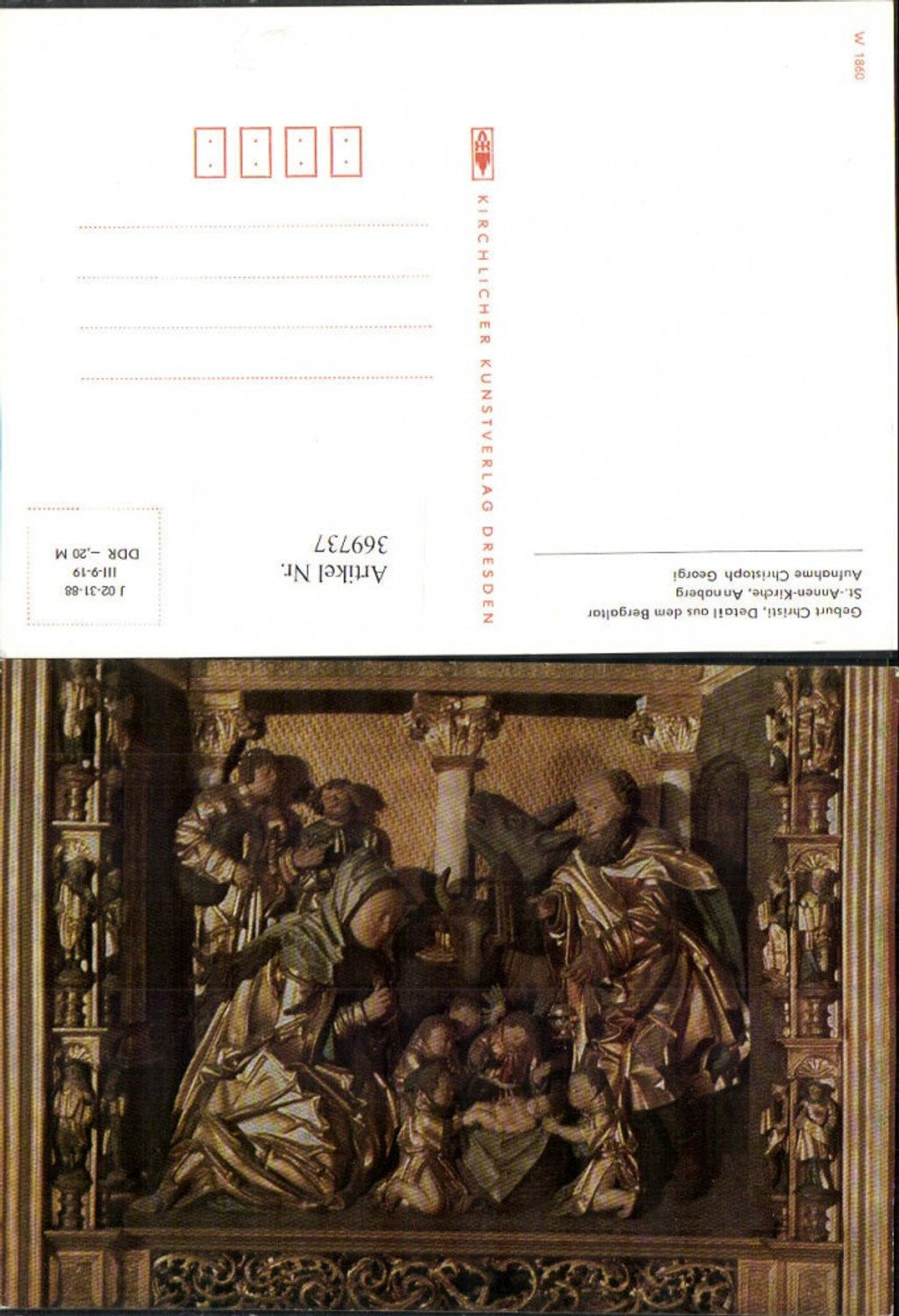 369737,Annaberg-Buchholz St.-Annen-Kirche Bergaltar Detail Geburt Christi