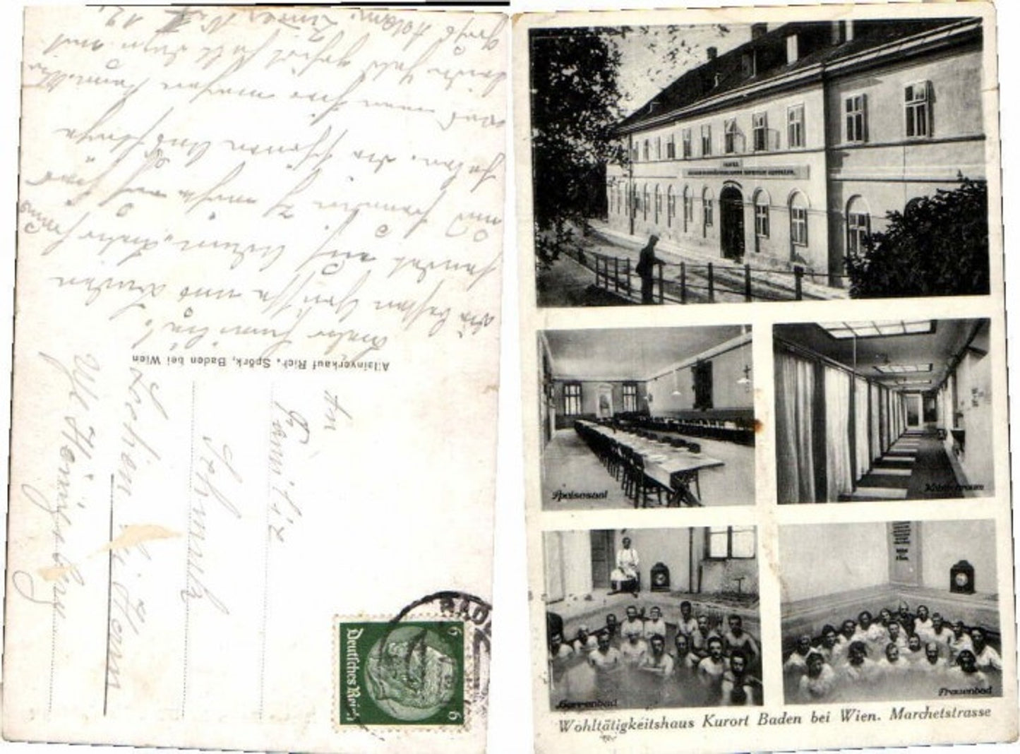 68417,Baden bei Wien Marchestrasse Bad m. Leuten