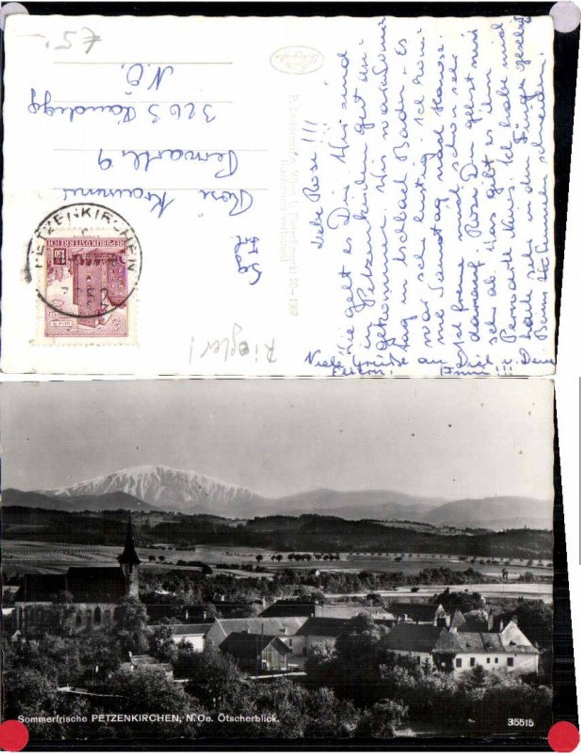 68546,Sommerfrische Petzenkirchen Ötscherblick 1967