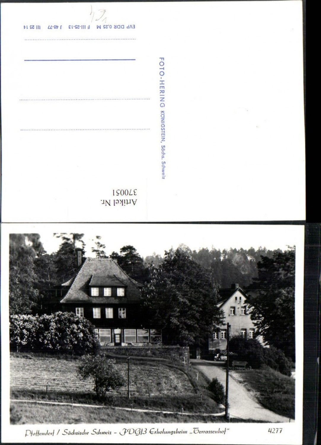 370051,Pfaffendorf Erholungsheim Terrassenhof pub Foto Hering 4277