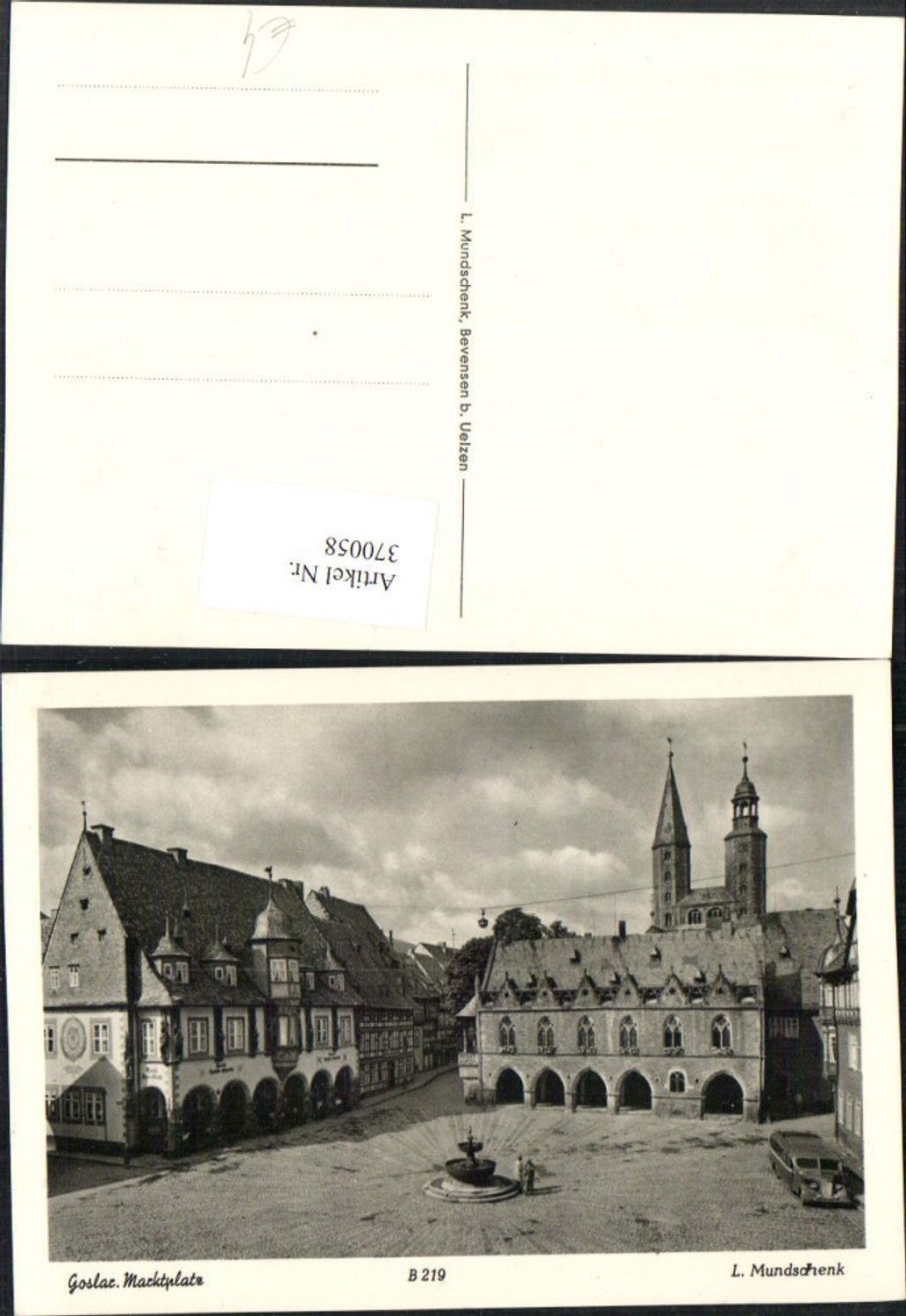 370058,Goslar Marktplatz Rathaus Kirche