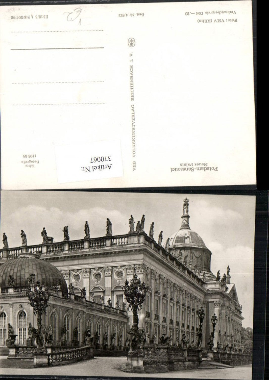 370067, Potsdam Sanssouci Palace, VEB 4/672