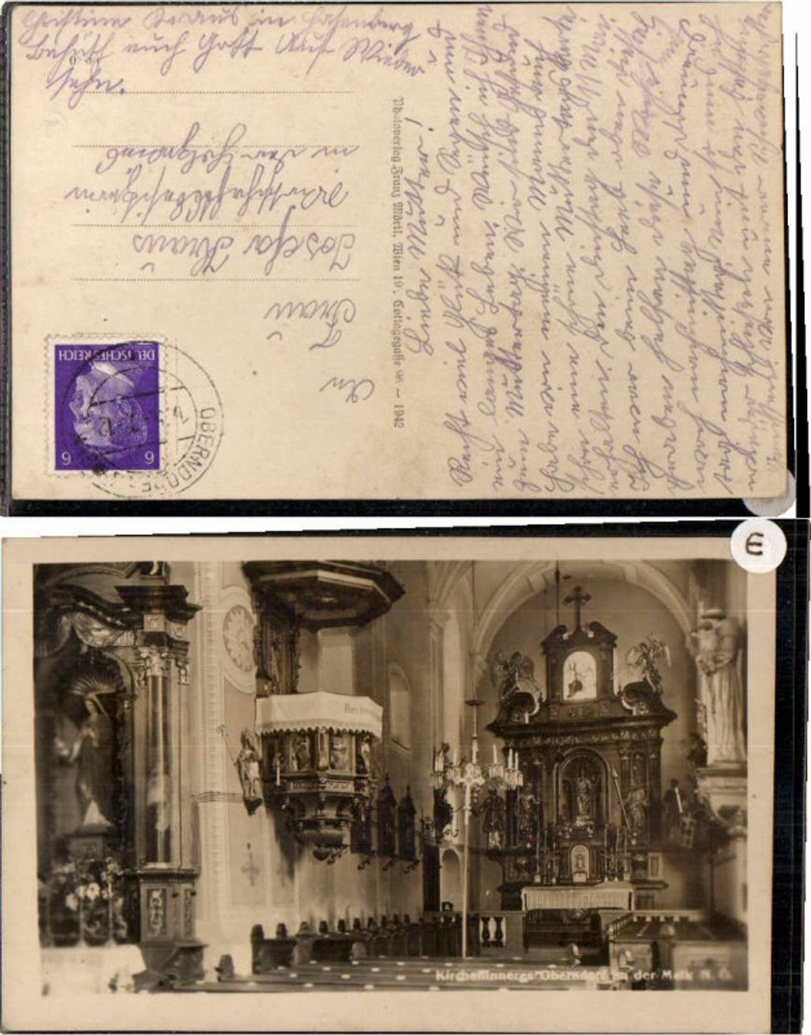 68794,Oberndorf bei Melk Kirche Innen 1942
