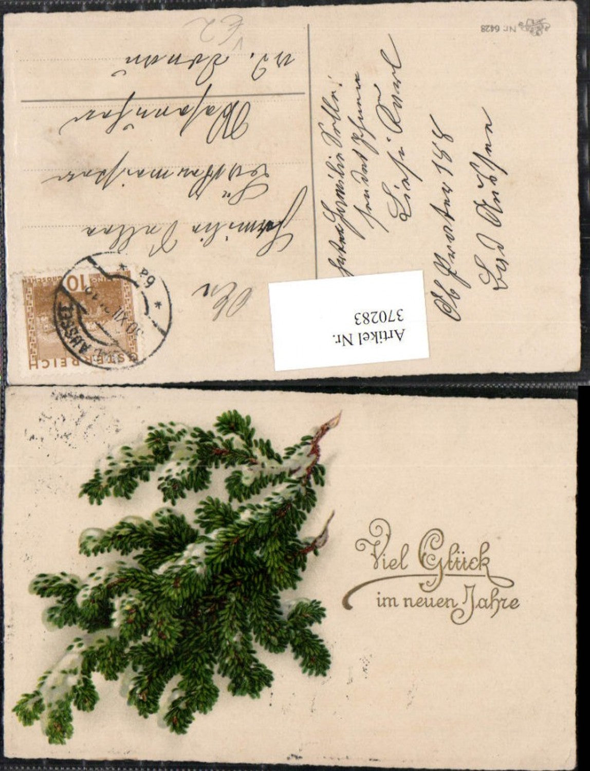 370283,Neujahr Tannenzweig pub Erika 6428