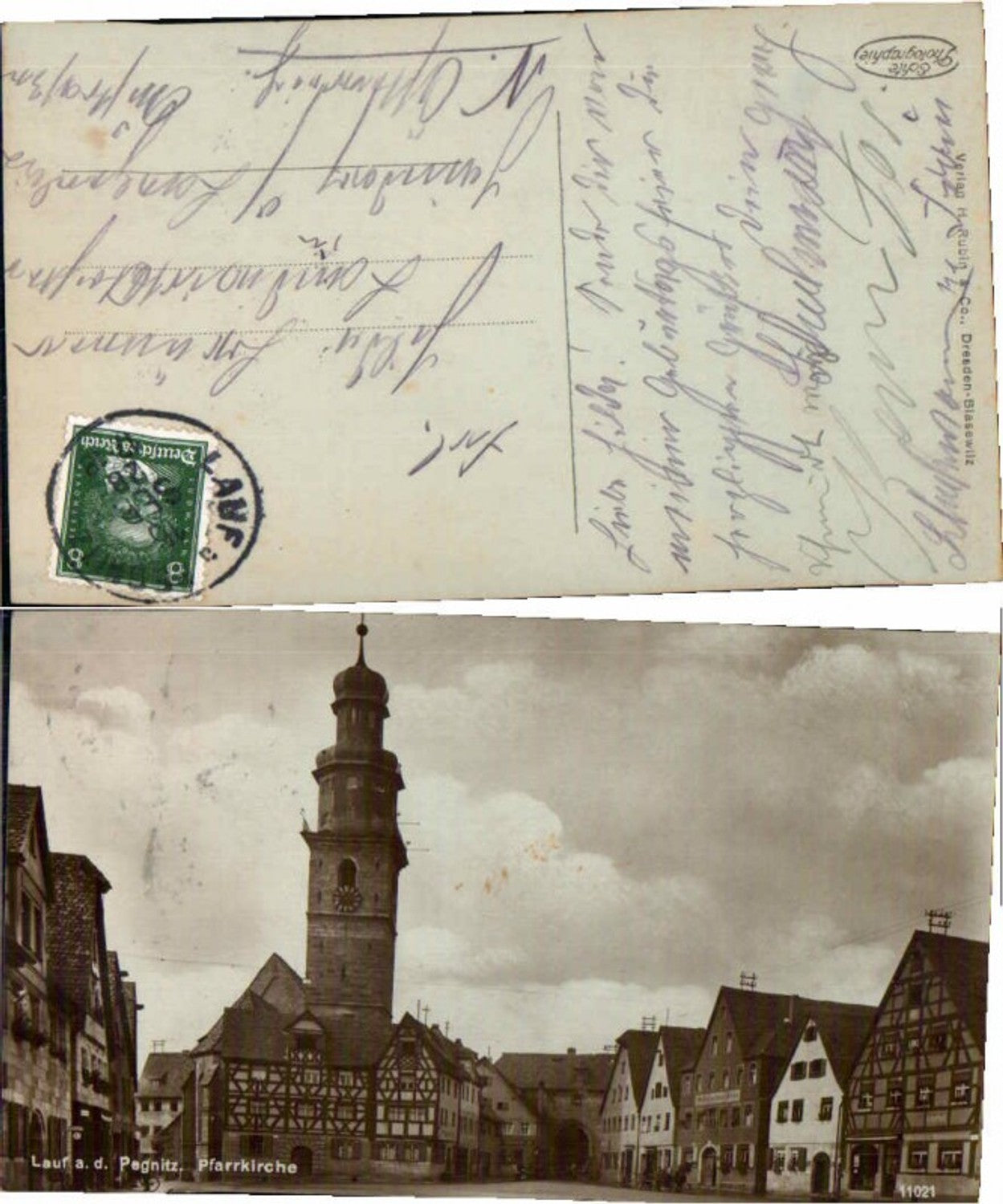 69129, Lauf an der Pegnitz Parish Church 1928