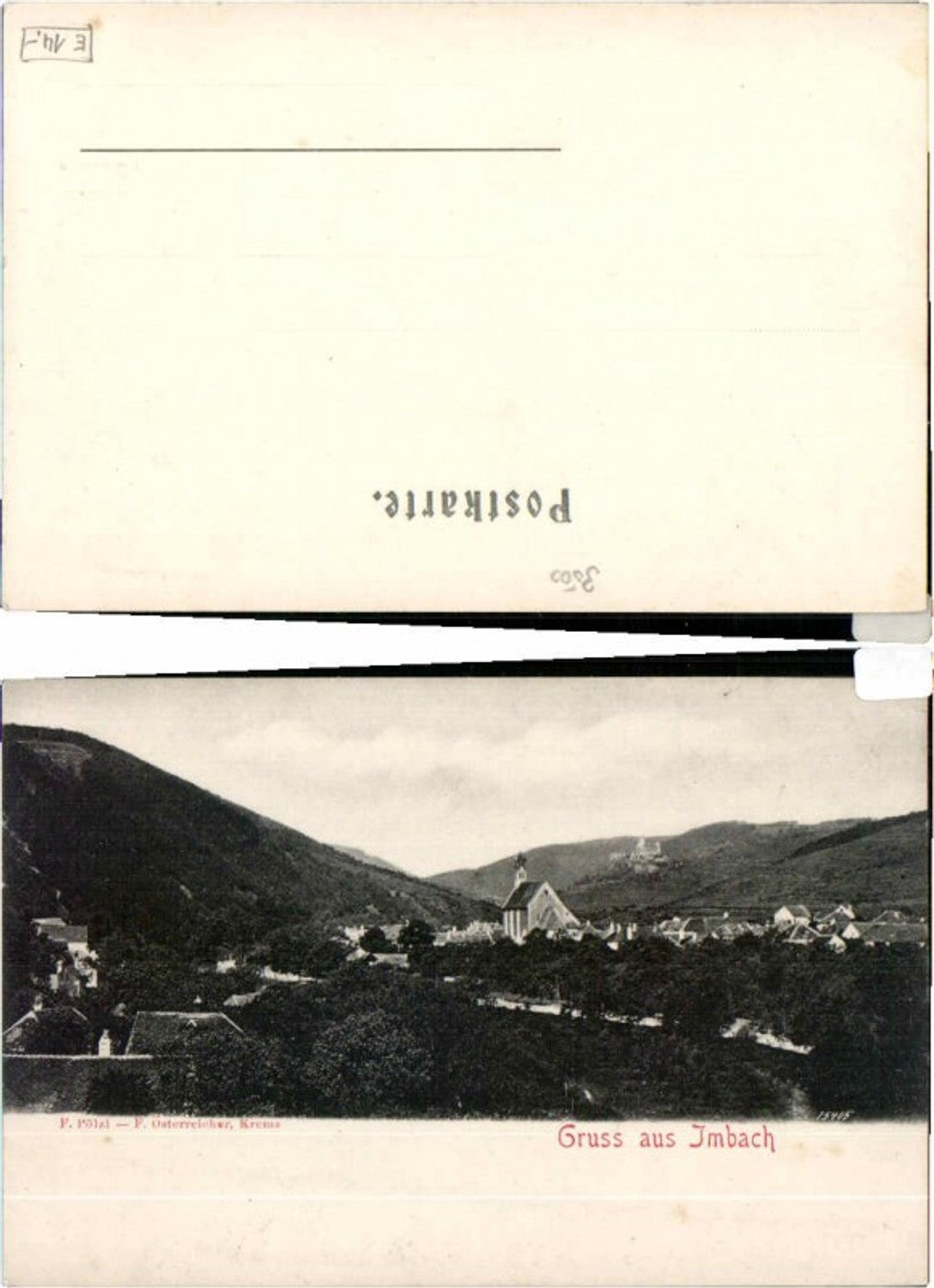 69333,Gruss aus Imbach bei Krems Senftenberg 1900