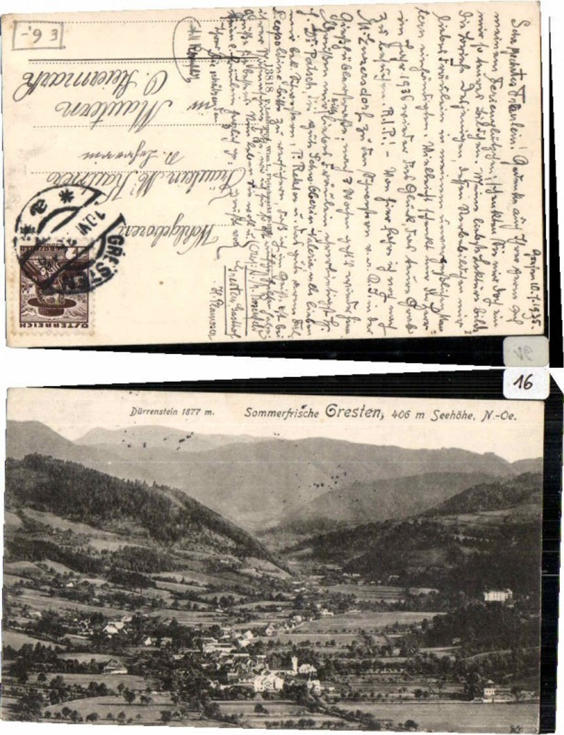 69429,Sommerfrische Gresten Dürrenstein pub Ledermann 13818