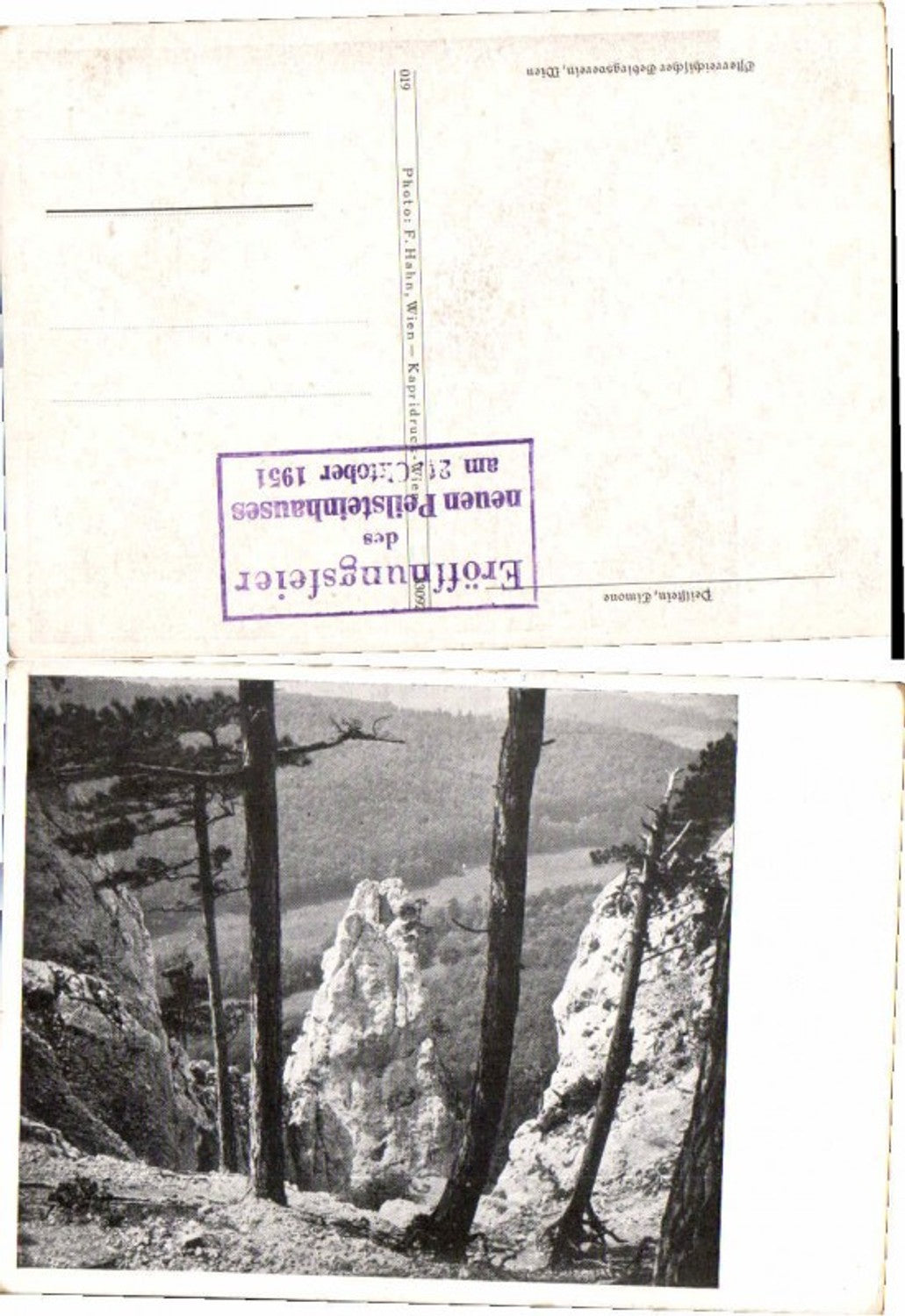 69718, Peilstein stamp of the opening ceremony Weissenbach Altenmarkt