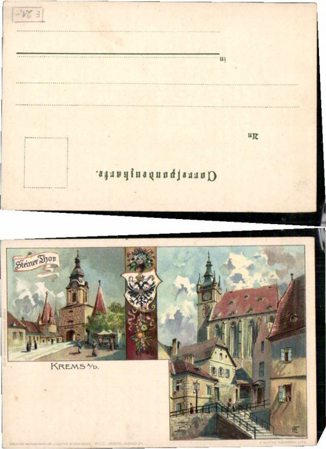 69897,Litho Krems a.d. Donau L.H. Fischer sign. Velten Verlag