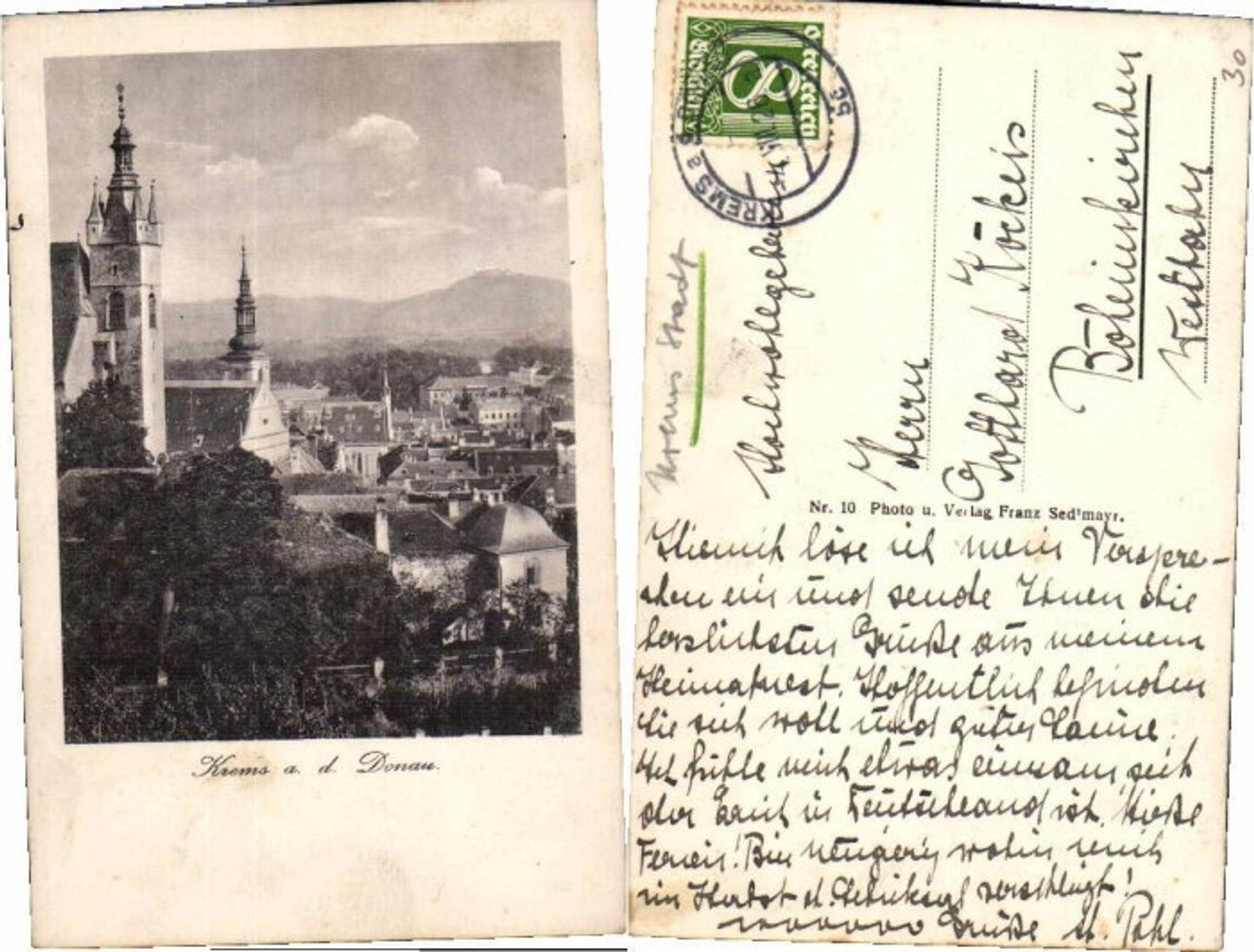 70034,Krems a.d. Donau pub Sedlmayr Nr 10