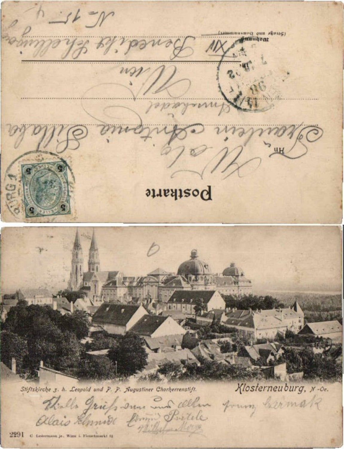70140,Klosterneuburg b. Wien pub Ledermann 2291