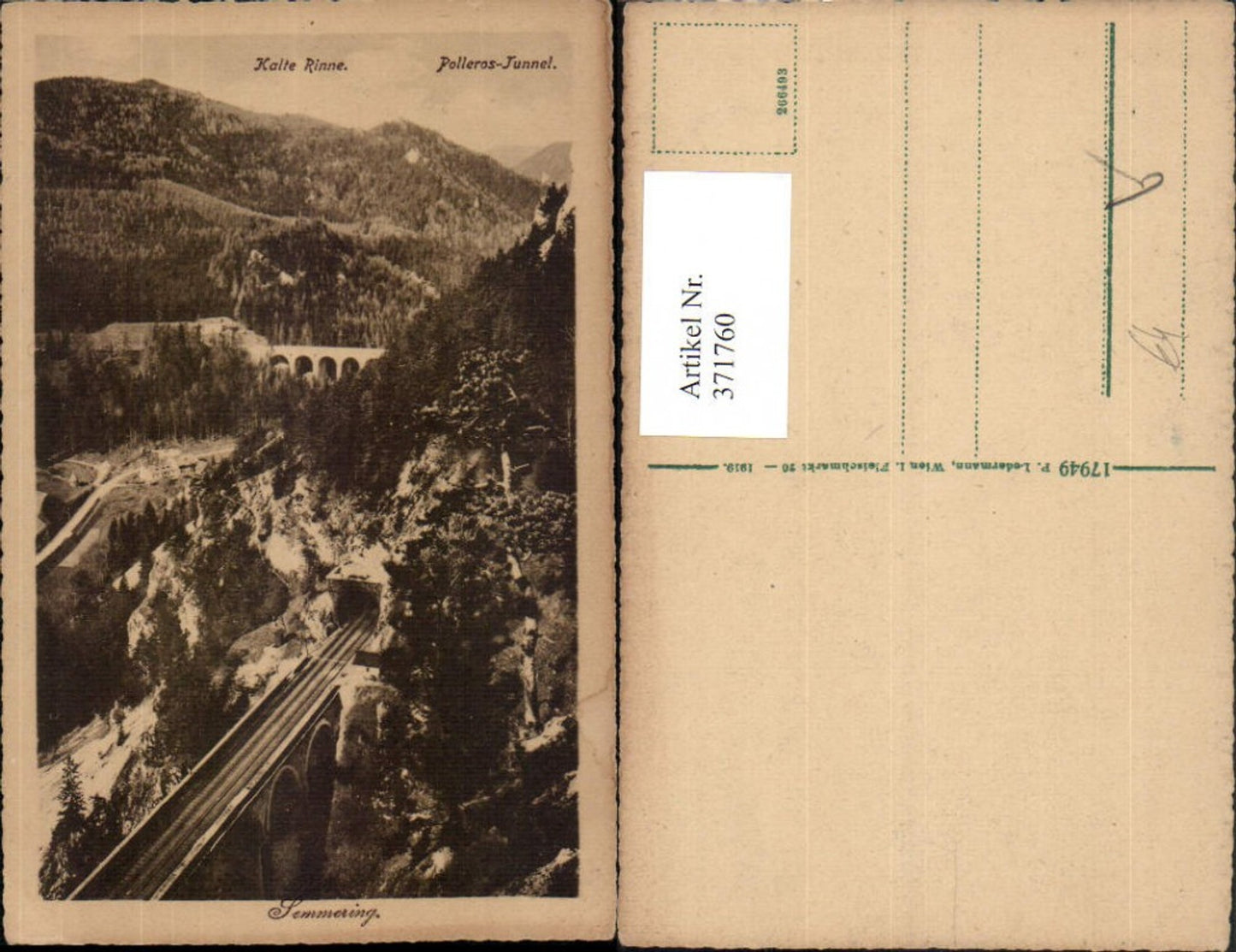 371760,Semmering Polleros-Tunnel Viadukt Kalte Rinne