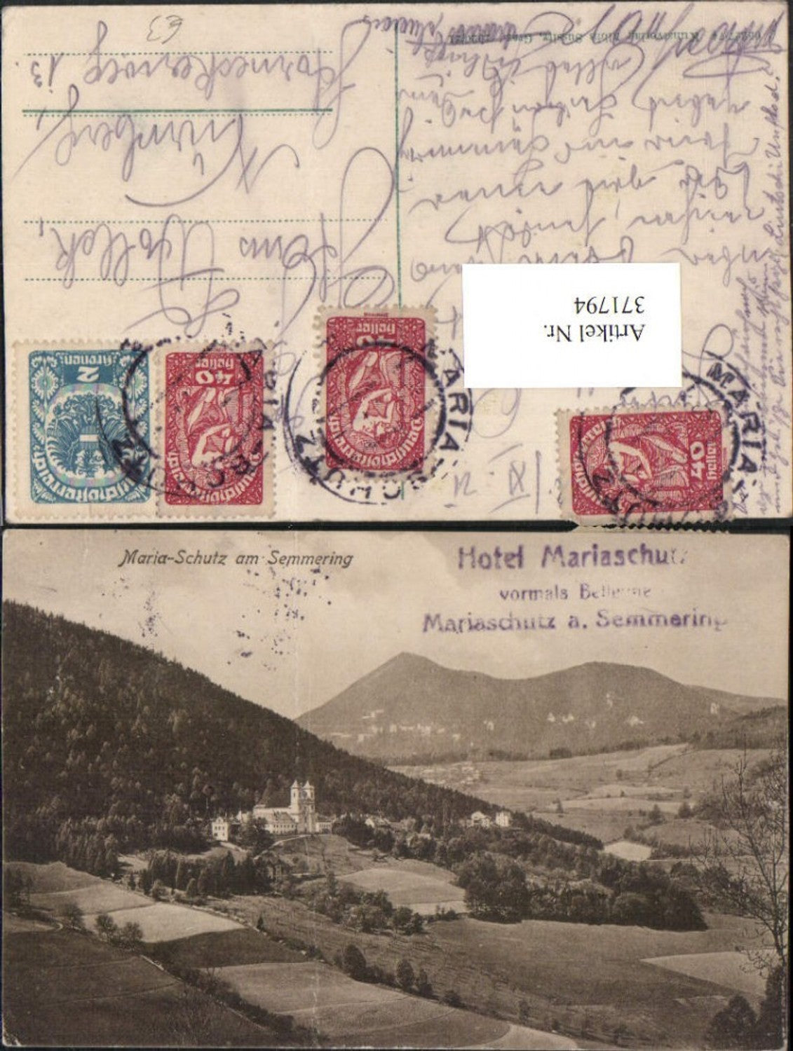 371794,Maria Schutz am Semmering Totale Kirche