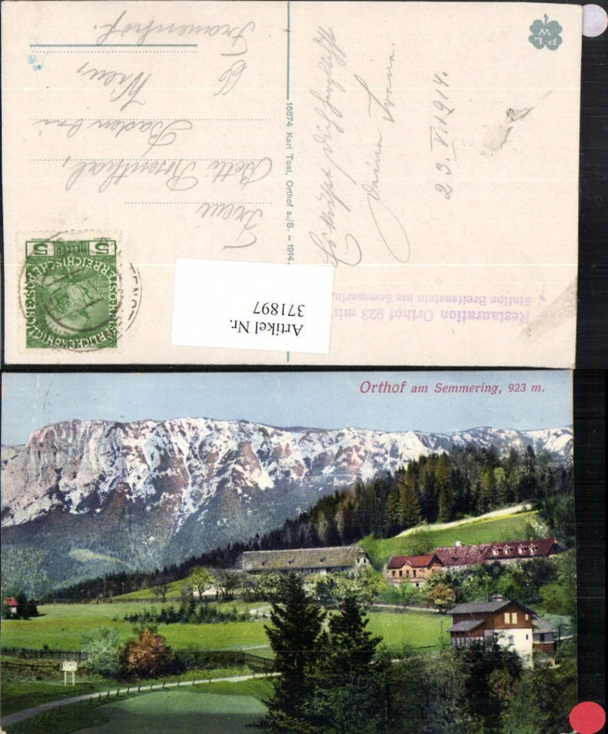 371897,Orthof am Semmering Bergkulisse