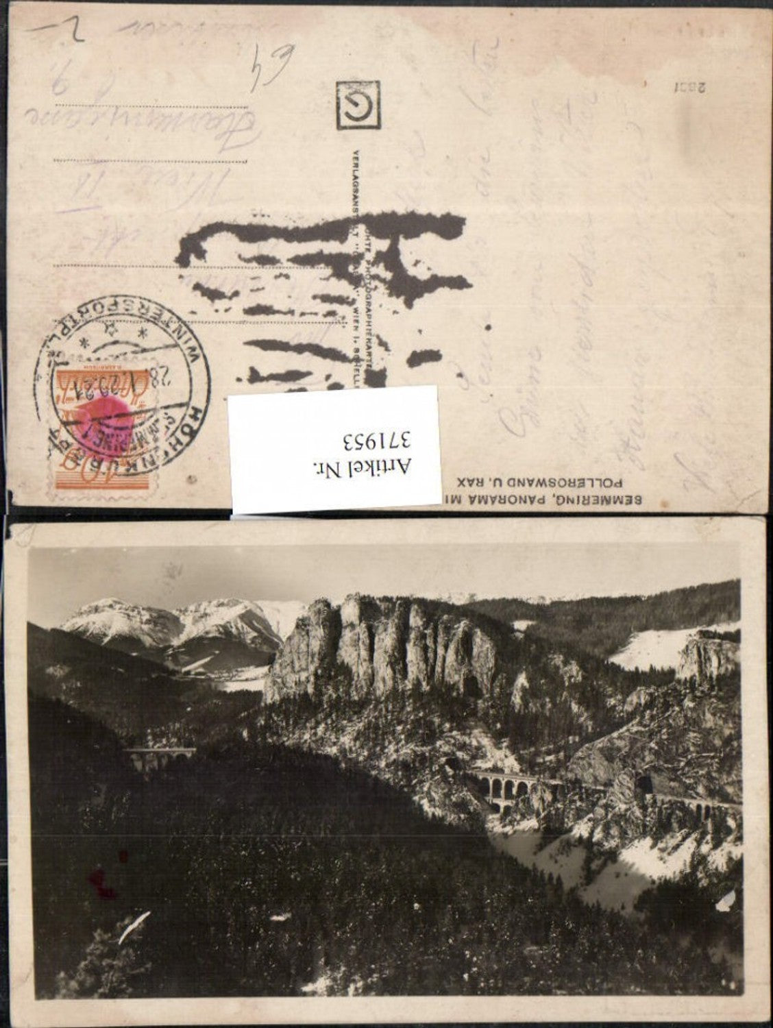 371953,Semmering Panorama m. Polleroswand u. Rax Bergkulisse