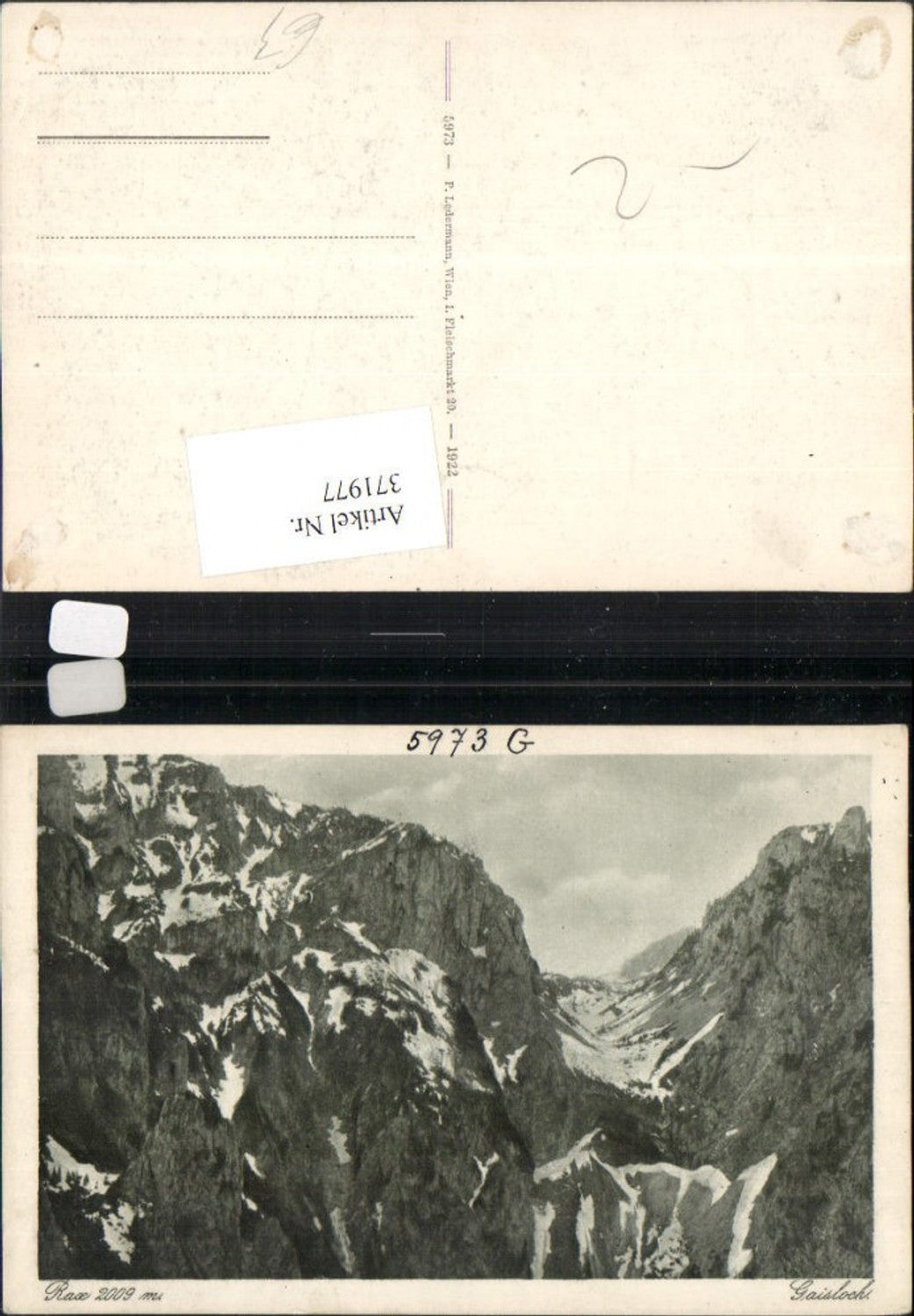 371977,Rax Gaisloch b. Reichenau Schwarzau Bergkulisse