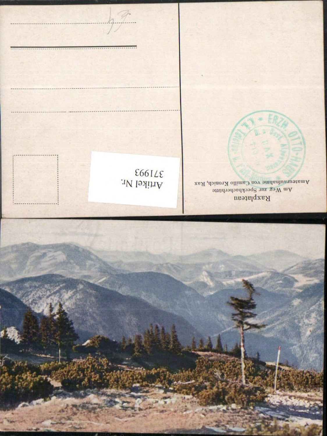 371993,Raxplateau Am Weg zur Speckbacherhütte b. Breitenstein Bergkulisse