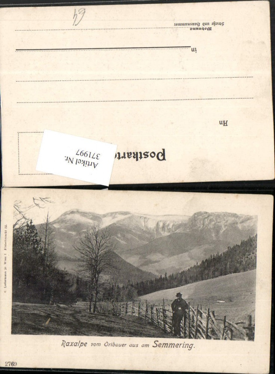 371997,Raxalpe vom Ortbauer aus am Semmering Bergkulisse