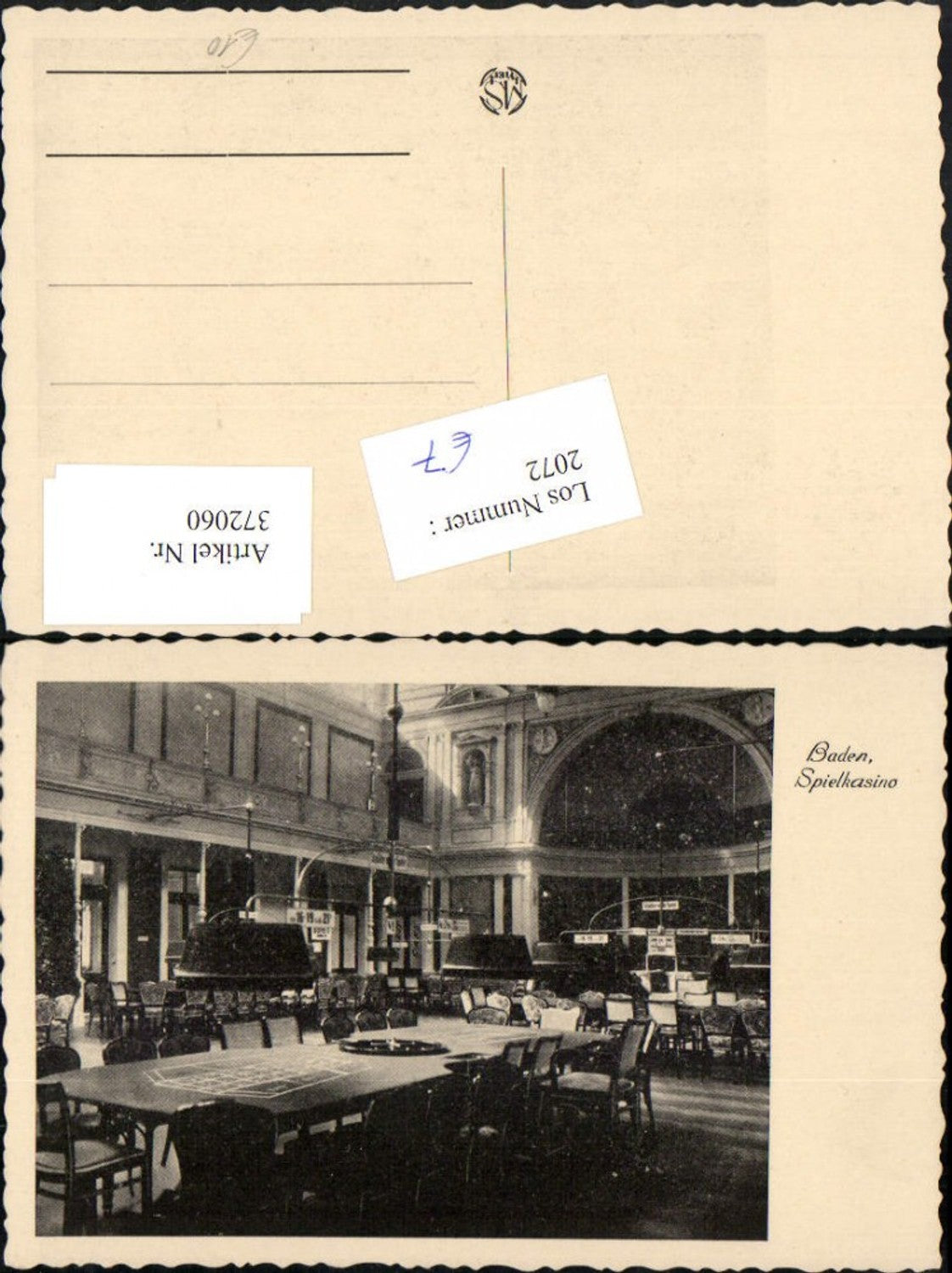 372060,Baden Spielkasino Innenansicht Roulette