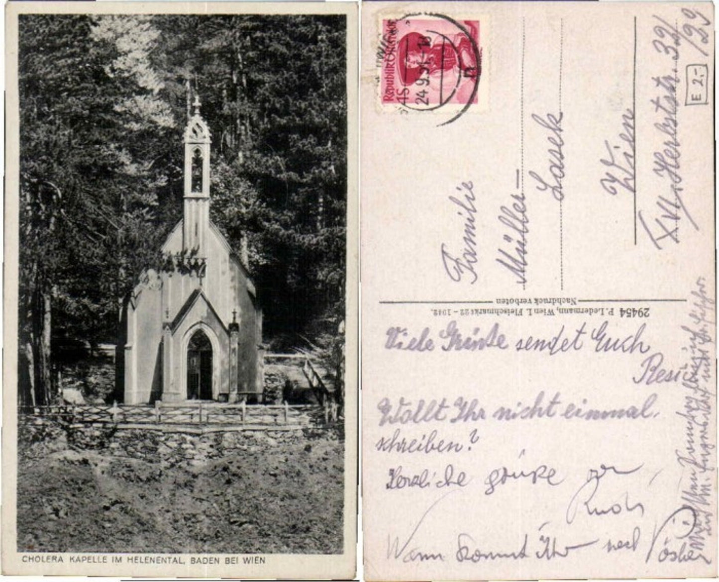 71636,Cholera Kapelle Helenental Baden Ledermann 29454
