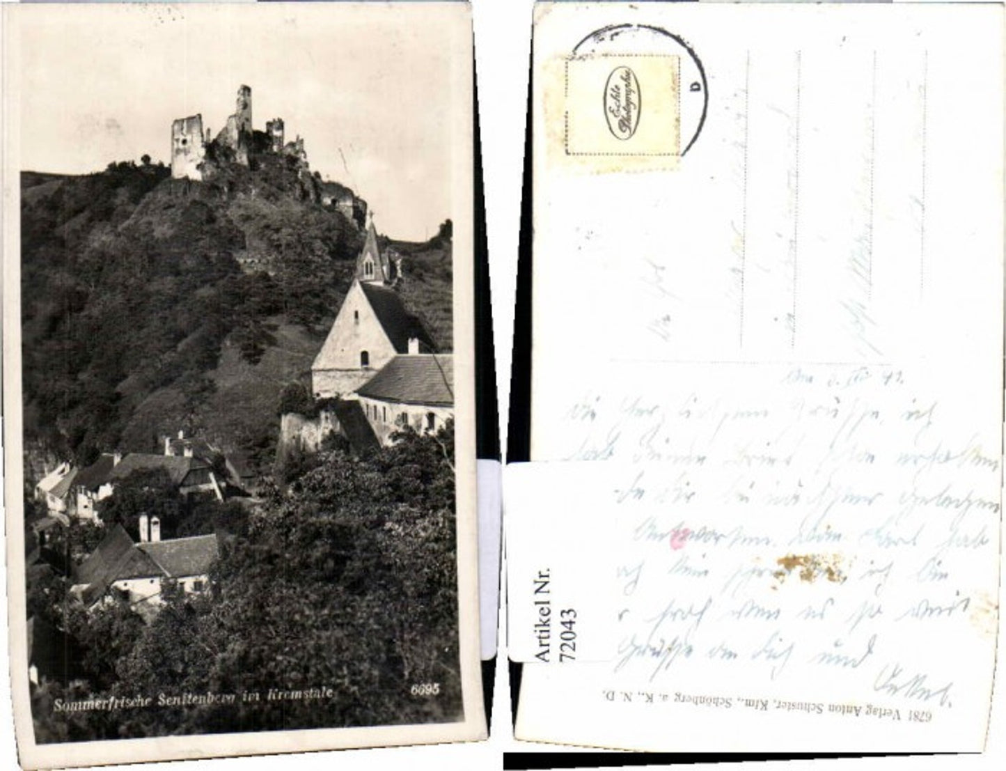 72043,Senftenberg Kremstal b. Krems pub Schuster 6781