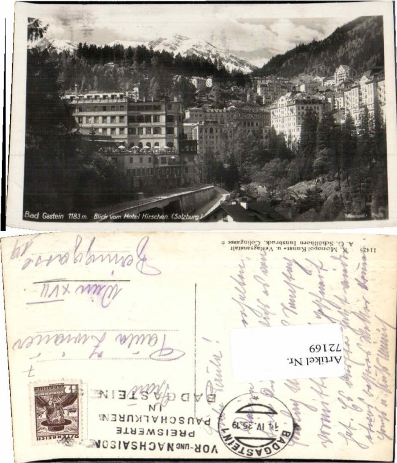 Alte Ansichtskarte – Old Postcard