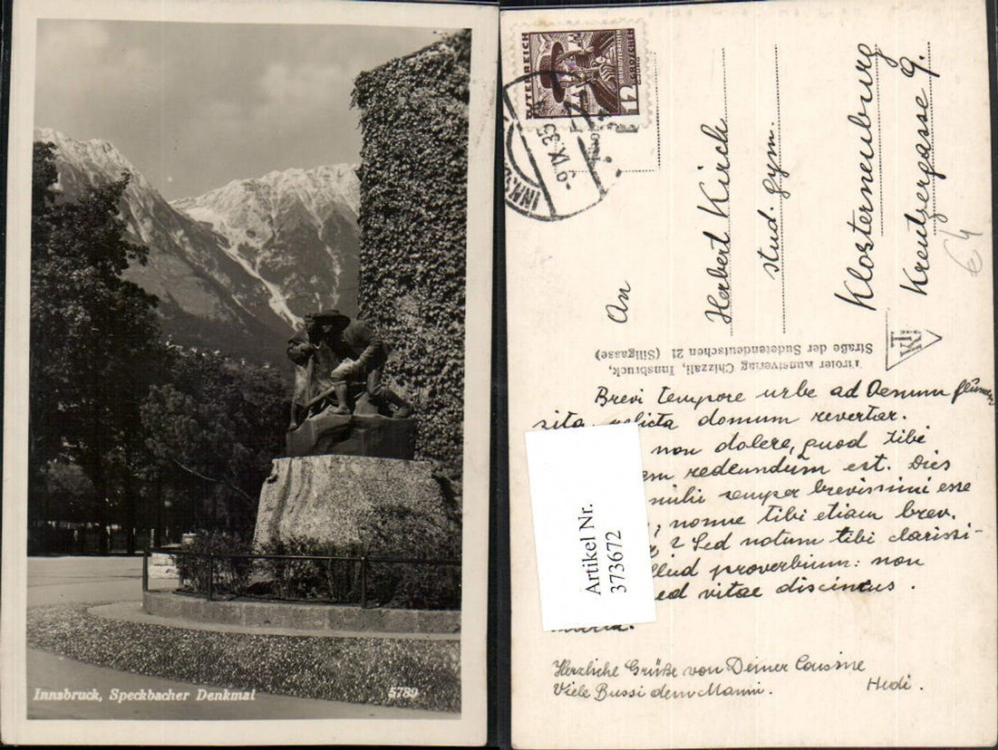 Alte Ansichtskarte – Old Postcard