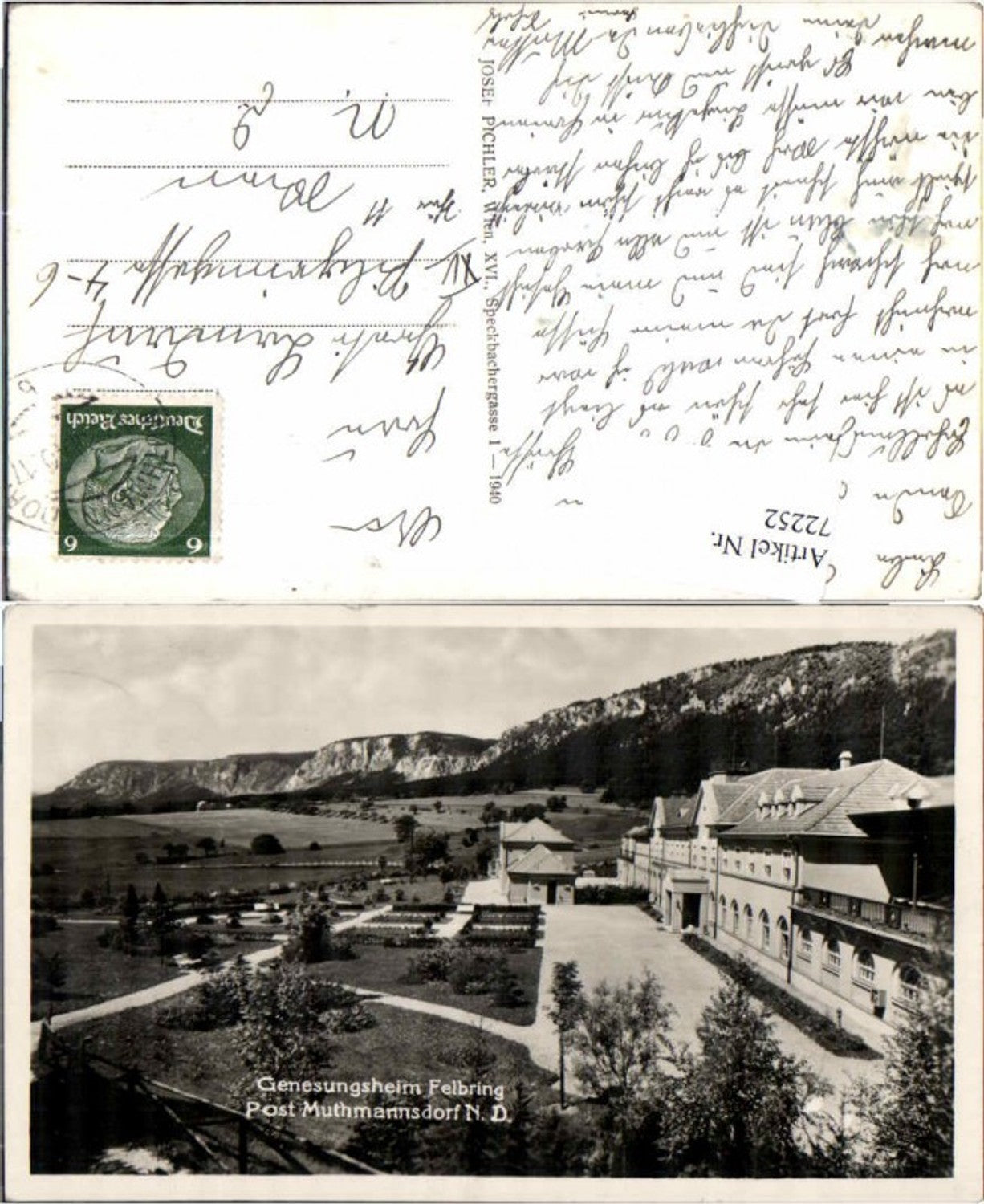 72252,Felbring Muthmannsdorf 1940 Winzendorf
