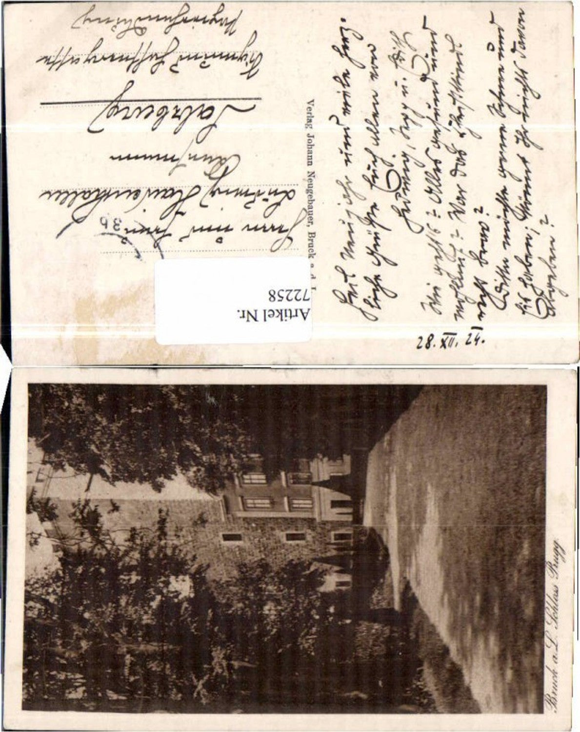 72258,Bruck a.d. Leitha Prugg Schloss Einfahrt