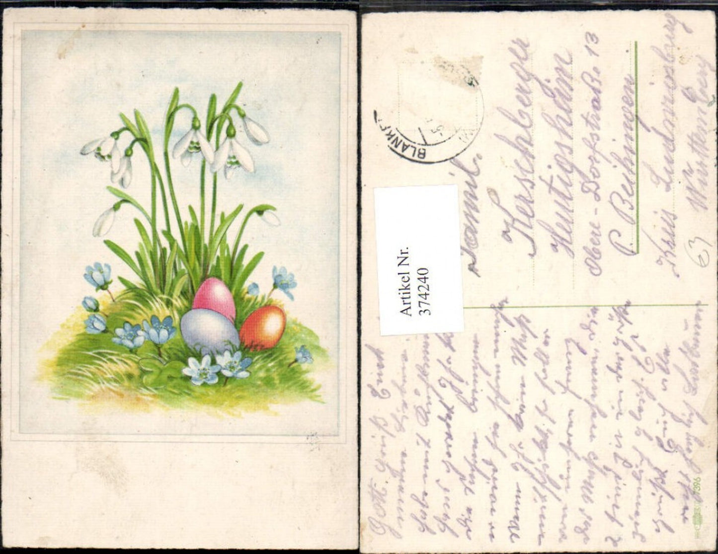 374240, Easter Flowers Snowdrops Colorful Eggs Easter Eggs