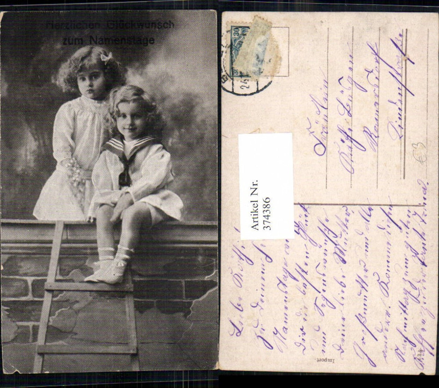 374386,Kinder Uniform Matrosenanzug Namenstag b. Mauer Leiter