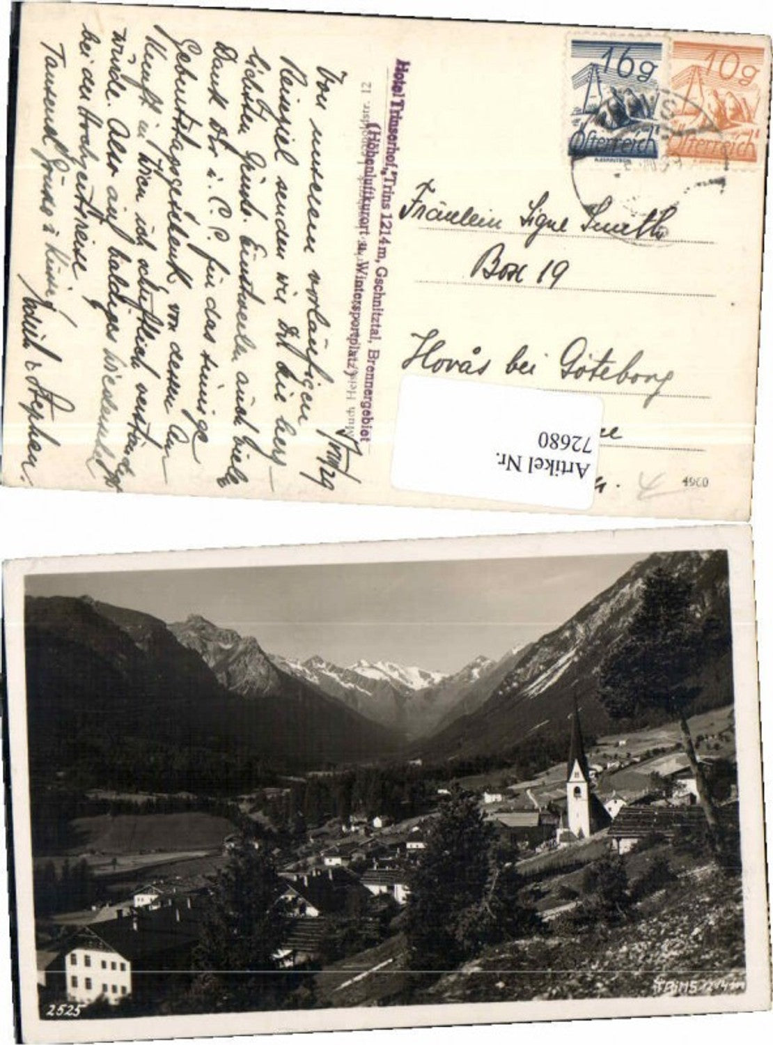 Alte Ansichtskarte – Old Postcard