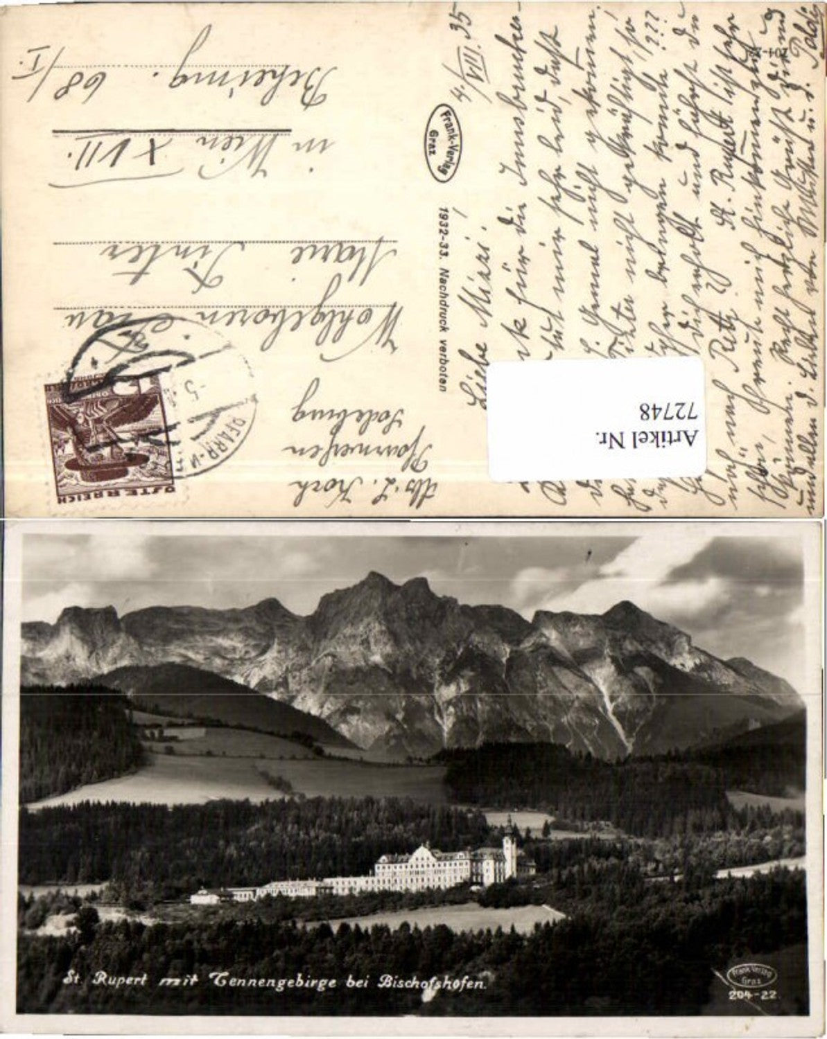 Alte Ansichtskarte – Old Postcard