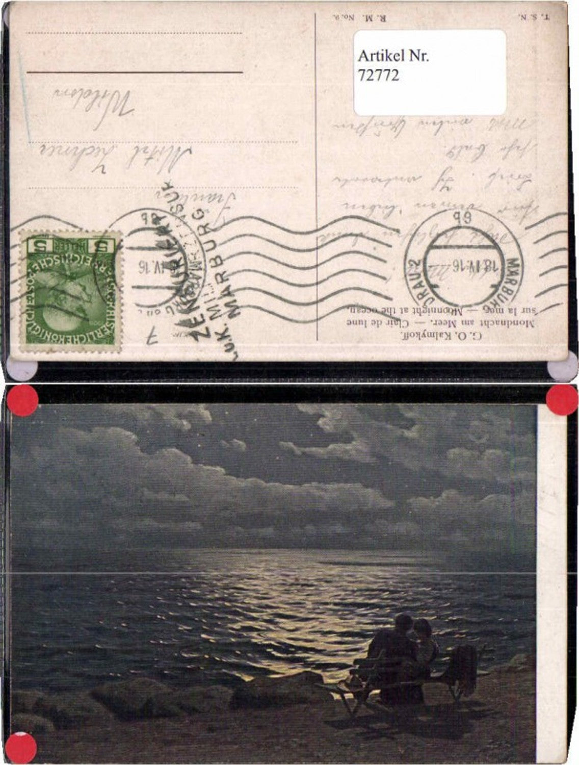 72772,G.O. Kalmykoff Mondnacht am Meer T.S.N. Verlag 9