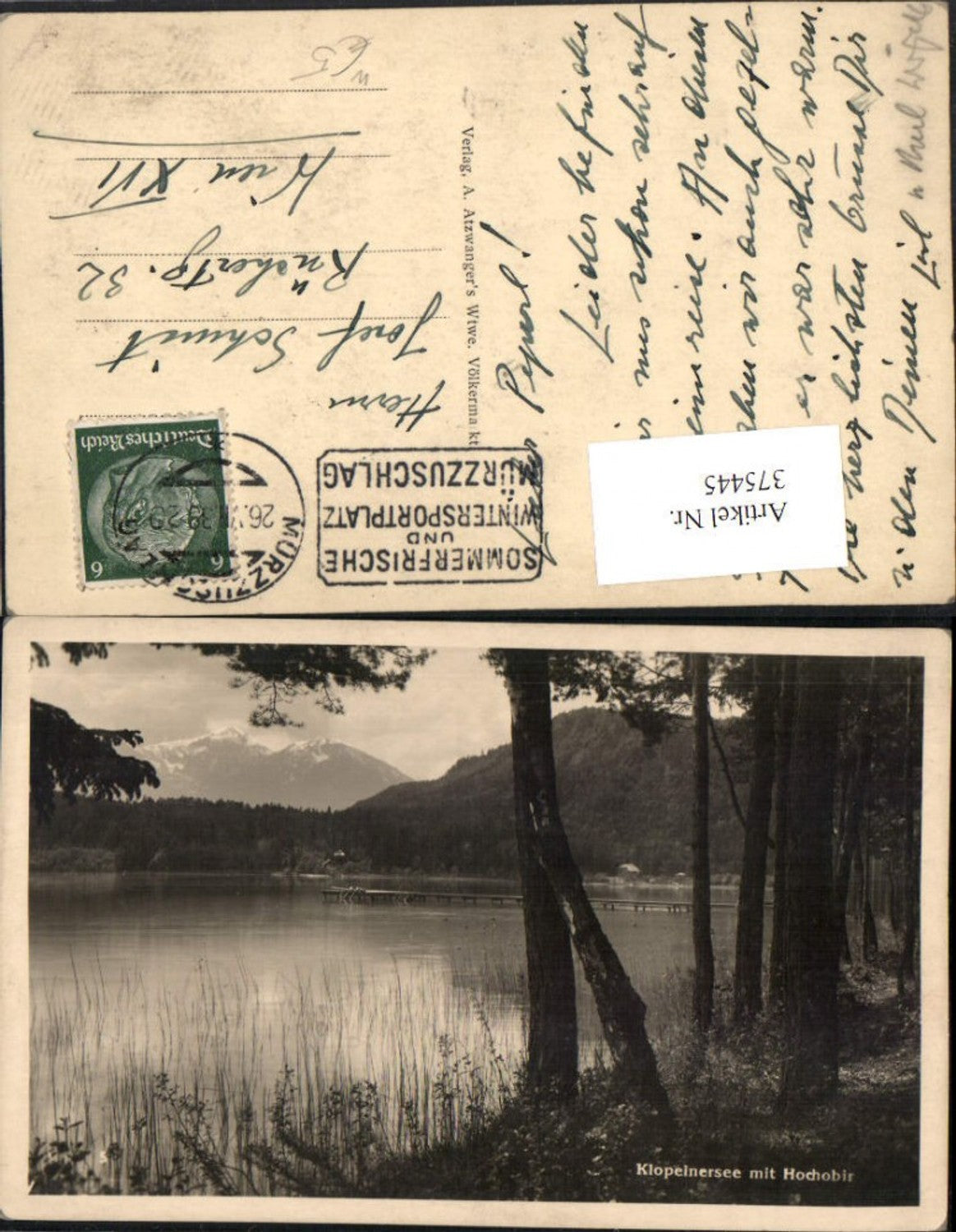 375445,Klopeinersee See b. St. Kanzian m. Hochobir Bergkulisse