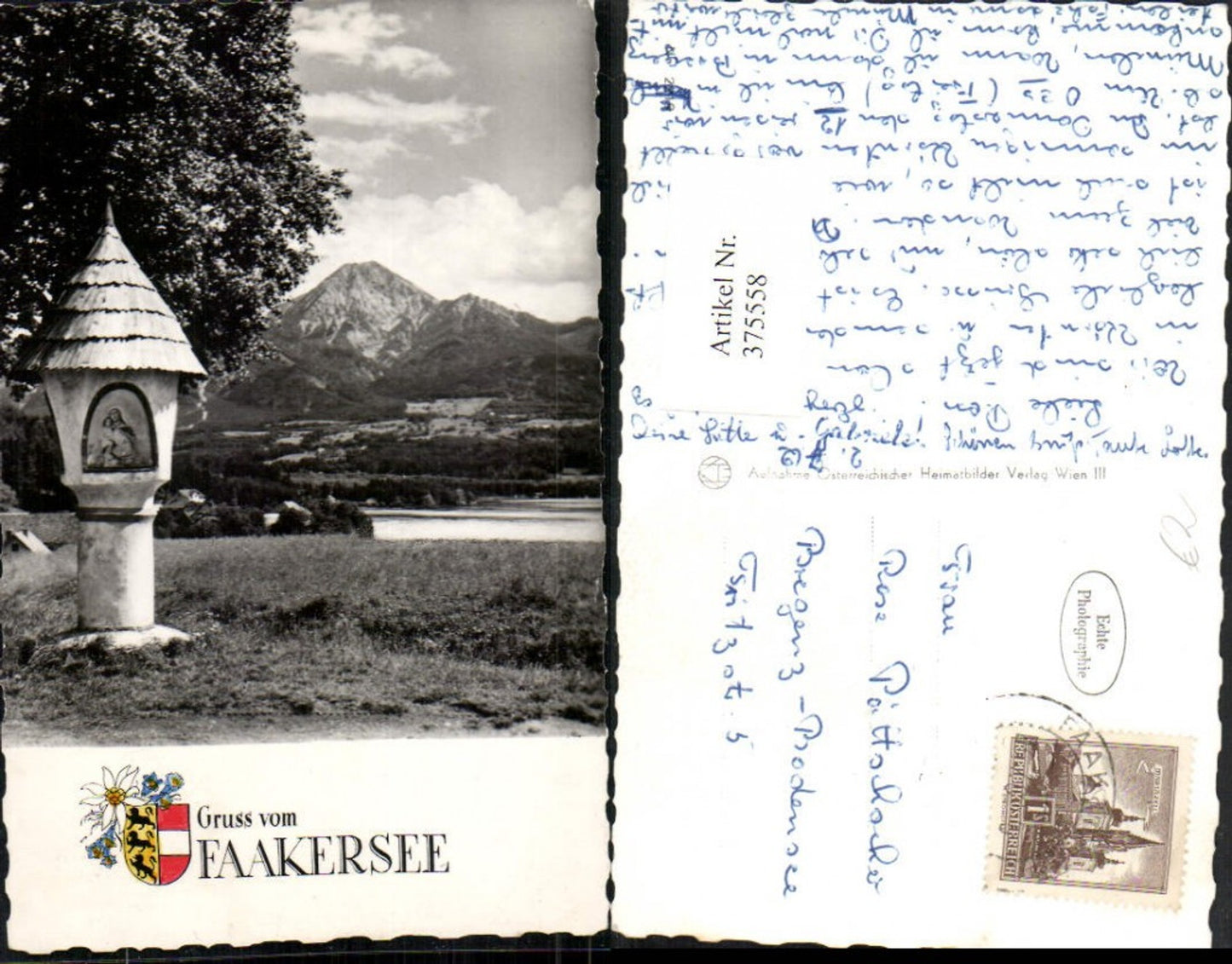 375558,Faakersee See b. Faak Bildstock Bergkulisse