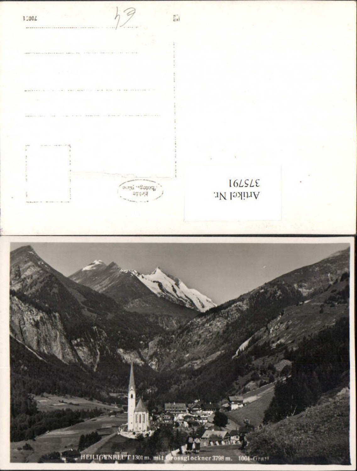 375791,Heiligenblut Totale m. Großglockner Bergkulisse