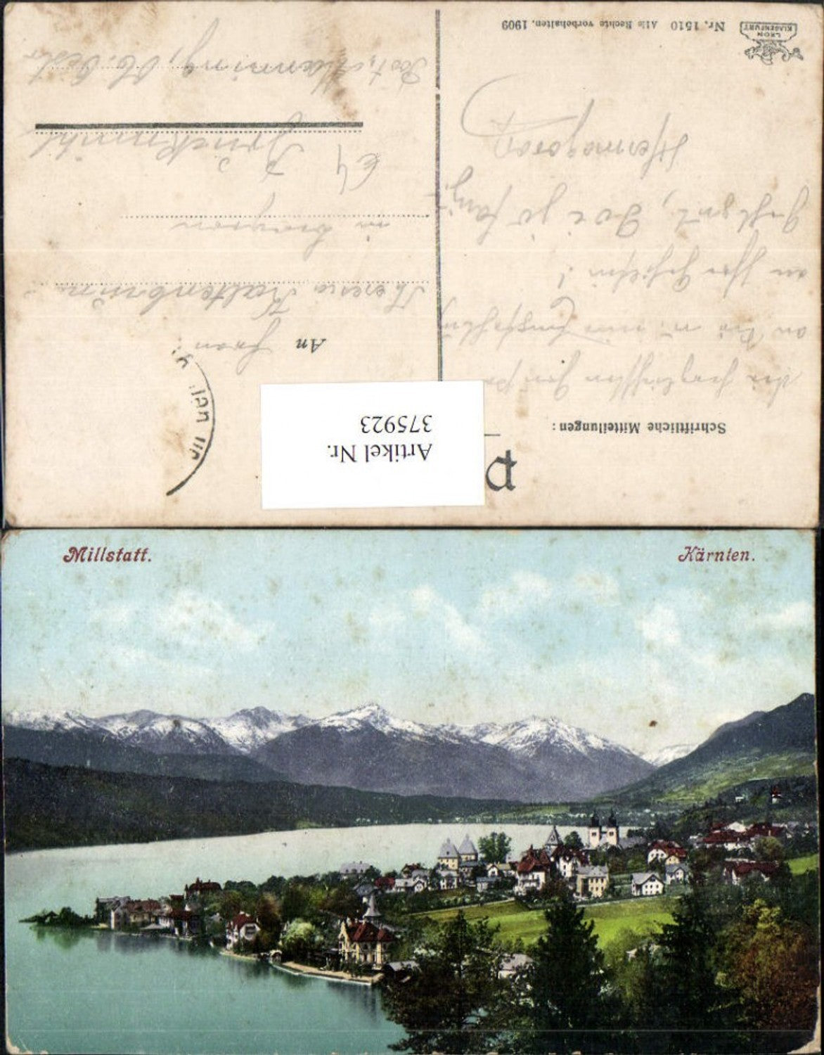 375923,Millstatt am See Totale Bergkulisse